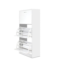 Load image into Gallery viewer, Artiss 3 Tier Shoe Cabinet - White