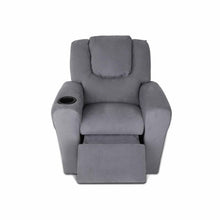 Load image into Gallery viewer, Artiss Kids Fabric Reclining Armchair - Grey