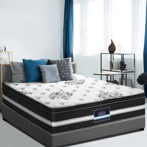 Giselle Bedding Single Size Mattress Bed COOL GEL Memory Foam Euro Top Pocket Spring 34cm