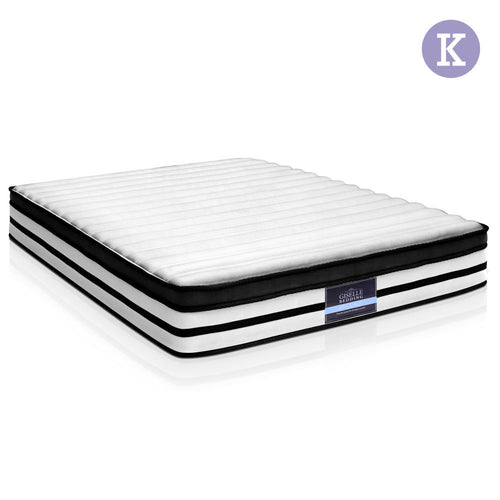 Giselle Bedding King Size 27cm Thick Spring Foam Mattress