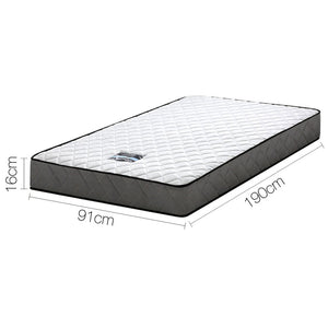 Giselle Bedding Single Size 16cm Thick Tight Top Foam Mattress