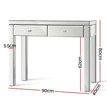 Load image into Gallery viewer, Artiss Mirrored Furniture Dressing Console Hallway Hall Table Sidebaord Drawers