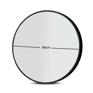 80cm Frameless Round Wall Mirror