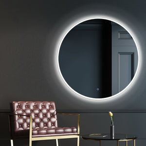 Embellir LED Wall Mirror Bathroom Mirrors With Light 90CM Decor Round Decorative