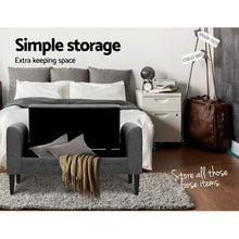 Load image into Gallery viewer, Artiss Fabric Storage Ottoman - Grey
