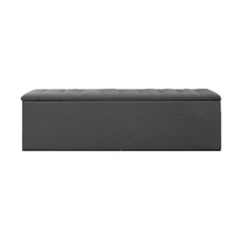 Load image into Gallery viewer, Artiss Storage Ottoman Blanket Box Grey LARGE Fabric Rest Chest Toy Foot Stool