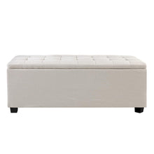 Load image into Gallery viewer, Artiss Large Fabric Storage Ottoman - Beige