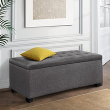 Load image into Gallery viewer, Artiss Large Fabric Storage Ottoman - Grey