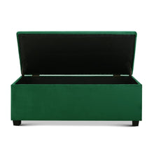 Load image into Gallery viewer, Artiss Storage Ottoman Blanket Box Velvet Foot Stool Rest Chest Couch Toy Green