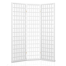 Load image into Gallery viewer, Artiss 3 Panel Wooden Room Divider - White