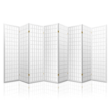 Load image into Gallery viewer, Artiss 8 Panel Room Divider Privacy Screen Dividers Stand Oriental Vintage White