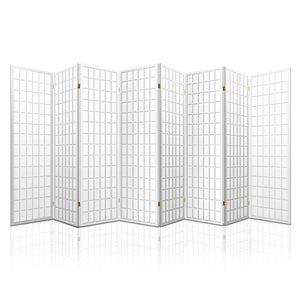 Artiss 8 Panel Room Divider Privacy Screen Dividers Stand Oriental Vintage White