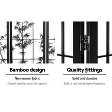Load image into Gallery viewer, Artiss 8 Panel Room Divider Screen Privacy Dividers Pine Wood Stand Shoji Bamboo Black White