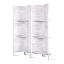 Load image into Gallery viewer, Artiss Room Divider Privacy Screen Foldable Partition Stand 4 Panel White