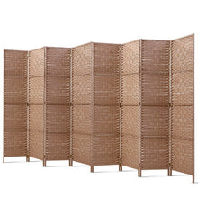 Load image into Gallery viewer, Artiss 8 Panel Room Divider Screen Privacy Rattan Timber Foldable Dividers Stand Hand Woven