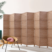 Load image into Gallery viewer, Artiss 8 Panel Room Divider Screen Privacy Rattan Timber Foldable Dividers Stand Hand Woven