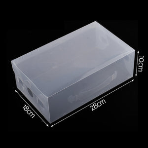 Set of 20 Transparent Stackable Shoe Storage Box
