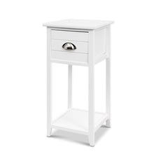 Load image into Gallery viewer, Artiss Bedside Table Nightstand Drawer Storage Cabinet Lamp Side Shelf White