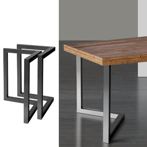 Artiss 2x Coffee Dining Table Legs 71x70CM Steel Industrial Vintage Bench Metal