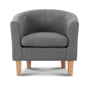 Artiss Abby Fabric Armchair - Grey