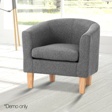 Load image into Gallery viewer, Artiss Abby Fabric Armchair - Grey