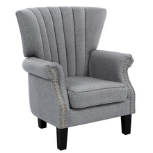 Load image into Gallery viewer, Artiss Upholstered Fabric Armchair Accent Tub Chairs Modern seat Sofa Lounge Grey