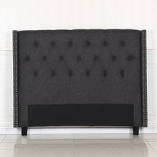 Load image into Gallery viewer, Milano Queen Size Charcoal Colour Headboard