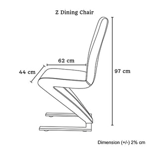 2 X Z Chair White Colour