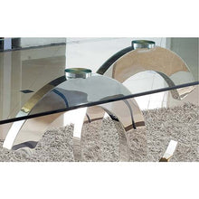 Load image into Gallery viewer, Gracy Stainless Steel Glossy Base Dining Table