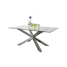 Load image into Gallery viewer, Jason Stainless Steel Glossy Dining Table