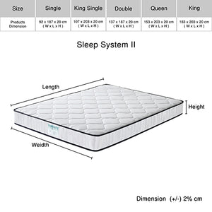 Sleep System II Rolled up Mattress King Size