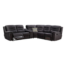 Load image into Gallery viewer, Taylor Corner Recliner 5 Seater Sofa Lounge Set Black