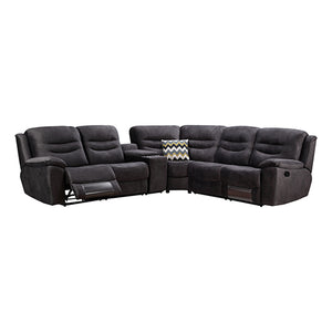 Taylor Corner Recliner 5 Seater Sofa Lounge Set Black