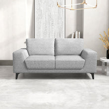 Load image into Gallery viewer, Hopper 2 Seater Fabric Sofa Light Grey Colour