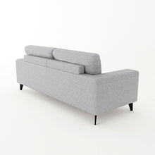Load image into Gallery viewer, Hopper 2 Seater Fabric Sofa Light Grey Colour