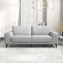 Load image into Gallery viewer, Hopper 3 Seater Fabric Sofa Light Grey Colour