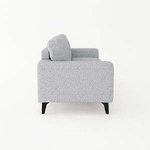 Hopper 3 Seater Fabric Sofa Light Grey Colour