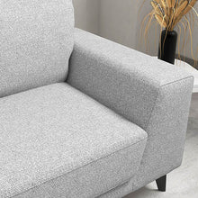 Load image into Gallery viewer, Hopper 3 Seater Fabric Sofa Light Grey Colour