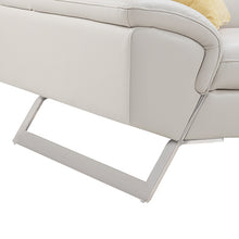 Load image into Gallery viewer, Marina Corner Sofa Set Spacious Chaise Lounge Leatherette Air Leather White