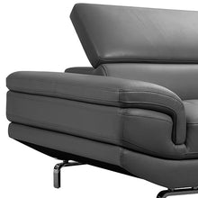 Load image into Gallery viewer, Vienna Corner Sofa Set Spacious Chaise Lounge Leatherette Air Leather Grey