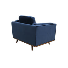 Load image into Gallery viewer, York Sofa 1 Seater Fabric Cushion Modern Sofa Blue Colour