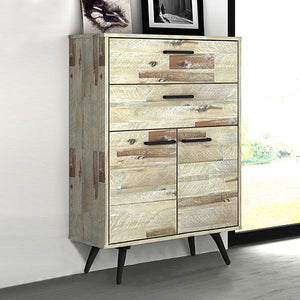 Altona Acacia 4 Drawers Tallboy Storage Cabinet Wood