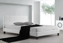 Load image into Gallery viewer, Double PU Leather Bed Frame White