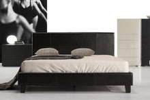 Load image into Gallery viewer, Double PU Leather Bed Frame Black