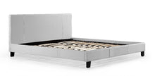Load image into Gallery viewer, King PU Leather Bed Frame White