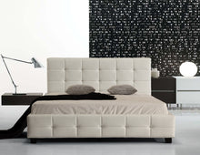 Load image into Gallery viewer, Double PU Leather Deluxe Bed Frame White