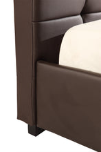 Load image into Gallery viewer, Double PU Leather Deluxe Bed Frame Brown