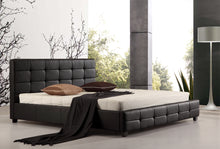 Load image into Gallery viewer, King PU Leather Deluxe Bed Frame Black