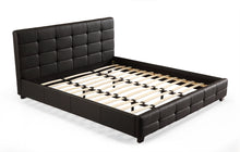 Load image into Gallery viewer, King PU Leather Deluxe Bed Frame Black