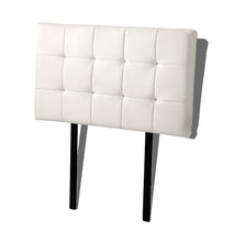Load image into Gallery viewer, PU Leather Single Bed Deluxe Headboard Bedhead - White
